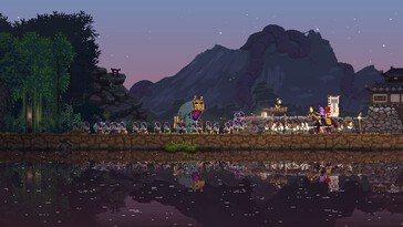 An image showing a battle in Kingdom Two Crowns.