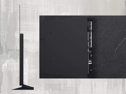 LG C6H OLED TV side shot and connectivity shown