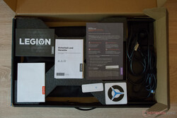The contents of the box of the Lenovo Legion Pro 5