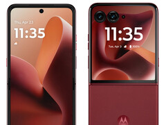 Rio Red will be one of four Razr 60 Ultra launch colours. (Image source: via Evan Blass)