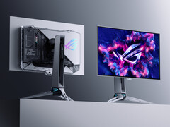 The ROG Swift OLED PG27AQWP-W is VESA DisplayHDR 500 True Black certified and provides 99.5% DCI-P3 colour space coverage. (Image source: Asus)