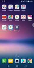 LG V30: home screen