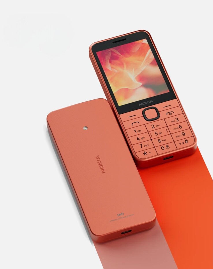 The Nokia 220 4G in its new Peach color. (Source: HMD)