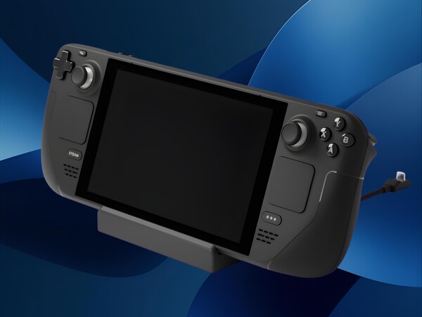 Steam Deck LCD shown docked (Image source: Valve with edits)