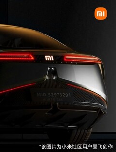 Xiaomi&#039;s first car will be an EV. (Image source: Mo Fei via MyDrivers)