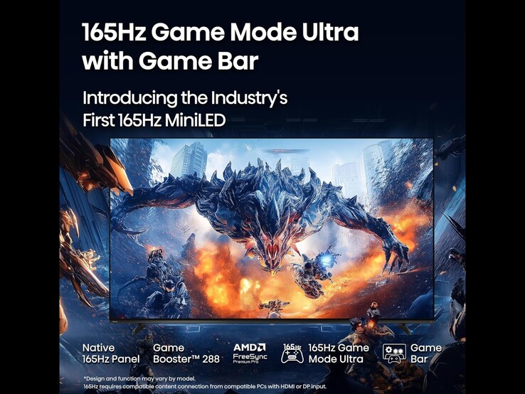Hisense 55U75QG game mode specifications. (Image source: Amazon)