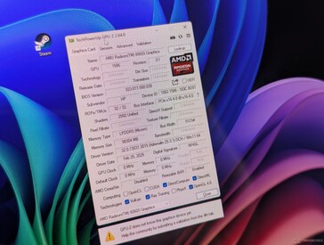 GPU-Z showing the addressable VRAM capacity after setting it to 96 GB