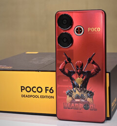The POCO F6 Deadpool Edition will arrive with a distinctive design. (Image source: @Himanshu_POCO)