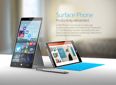 An arist&#039;s conceptual render of what a Surface smartphone might look like. (Source: Nasir Aslam)