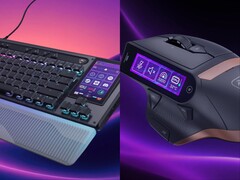 Turtle Beach Command Series KB7 keyboard (left) and MC7 mouse (right).