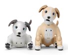 Sony releases Aibo Kinako Edition robotic dog in two-tone light brown and white. (Left: Original Ivory White, Right: Kinako edition) (Image source: Sony)