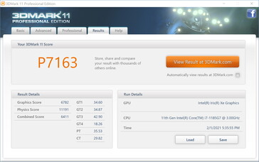 3DMark 11 on battery power