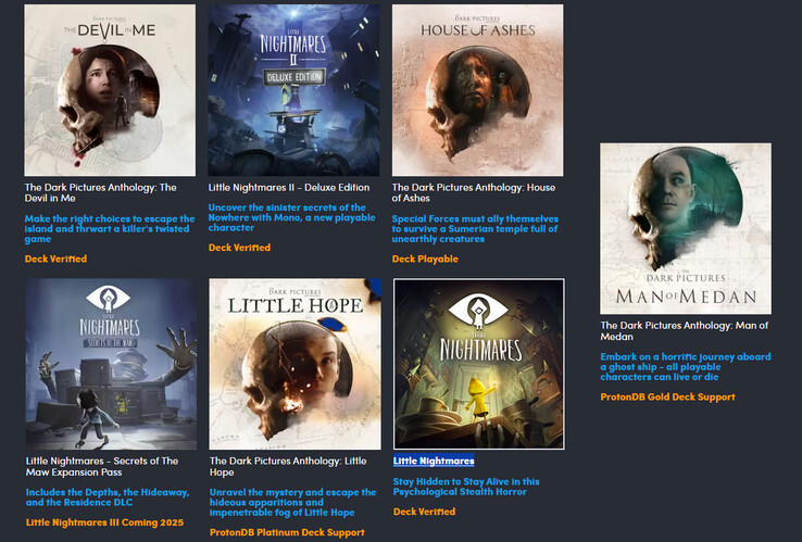 All the items in the Humble Bundle Halloween horror game collection (Image source: Humble Bundle)