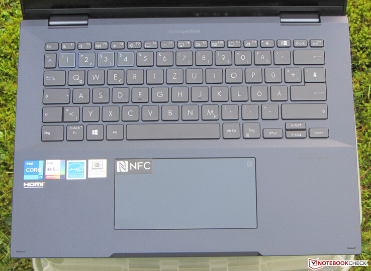 Input devices of the ExpertBook B7 Flip