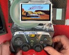 The DIY 'Frankenstein' PlayStation 2 slim portable gaming handheld with an exposed disc drive