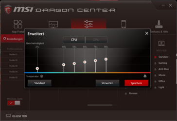 The option "enhanced" allows a more detailed configuration.