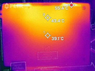 Bottom surface temperatures (stress test)