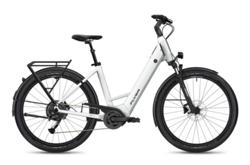 The Flyer Gotour EL 3.12 XC e-bike in Pearl White Gloss. (Image source: Flyer)