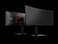 The HyperX Omen 34-inch also contains a headphone hanger on its left-hand side. (Image source: HP)