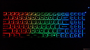 3-zone RGB backlight