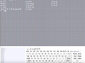 Console screenshot of LinuxPDF executing the 'ls' command while running Linux within a PDF file. (Image source: Ading2210 on Github)