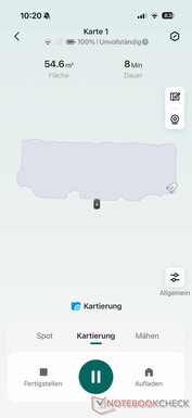 The map gradually unfolds.