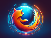 Firefox browser futuristic logo (Source: DALL·E 3-generated image)