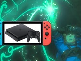 There is a rumor that the PS4 power-rivaling Super Switch could be launched alongside Breath of the Wild 2. (Image source: Nintendo/Sony - edited)