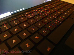 You can choose from a total of 7 colors for the keyboard illumination