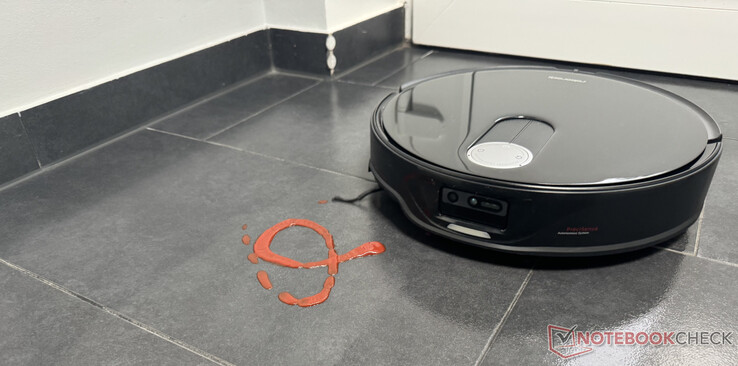 Endurance test with slightly dried ketchup