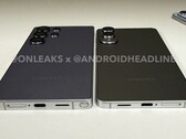 The Samsung Galaxy S25 Edge is nearly 30% thinner than the Galaxy S25 Ultra. (Image source: @OnLeaks / Android Headlines)