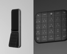 Pictured - the Sidephone with the modular compact QWERTY keypad against a light gray background (left) and the QWERTY keypad on its own against a dark gray background (right). (Image source: u/gosidephone via r/sidephone)