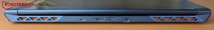 Rear: USB-C 3.2 Gen2, HDMI 2.1, MiniDP 1.4, power