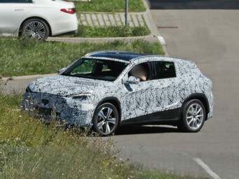 Mercedes GLA: New compact SUV on MMA platform to go electric in 2026, hybrid from 2027. (Image source: Autocar)
