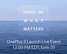 OnePlus' latest tweet provides the time and date for its upcoming live keynote. (Source: Twitter)