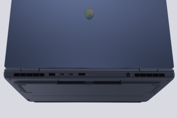 Rear: USB-A 3.2 Gen. 1, 2x USB-C 3.2 Gen. 2 w/ DisplayPort 1.4, HDMI 2.1, AC adapter (Image source: Dell)