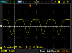 OLED flickering above 51% (357.1 - 367.6 Hz)