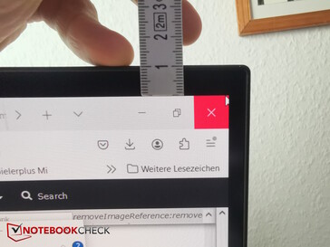 Glass panel has approx. 1 cm edge on each side