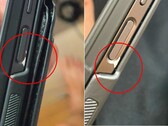The $1700 Galaxy Z Fold 6 and possibly other Samsung phones have a problem with peeling paint. (Image source: u/Hungry_Low_3149, edited)