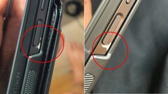 The $1700 Galaxy Z Fold 6 and possibly other Samsung phones have a problem with peeling paint. (Image source: u/Hungry_Low_3149, edited)