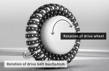 The UNI-ONE can rotate 360 degrees in place using Honda Omni Traction Drive System wheels. (Source: Honda)