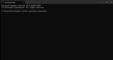 Enter the command above and that's it!