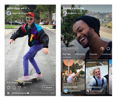 IGTV enables users to take vertical, full screen videos. (Source: Instagram)