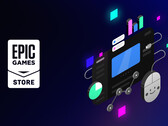 The Epic Games Store, whose logo is shown above, does not indicate whether a game was developed using AI. (Image source: Epic Games)