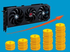 The PowerColor Hellhound RX 9070 XT could end up going for above $700 in a few months. (Image source: PowerColor, Pixabay, edited)