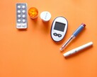 An insulin pen diabetic measurement tools and some medications (Image source: Towfiqu barbhuiya via Unsplash; cropped)