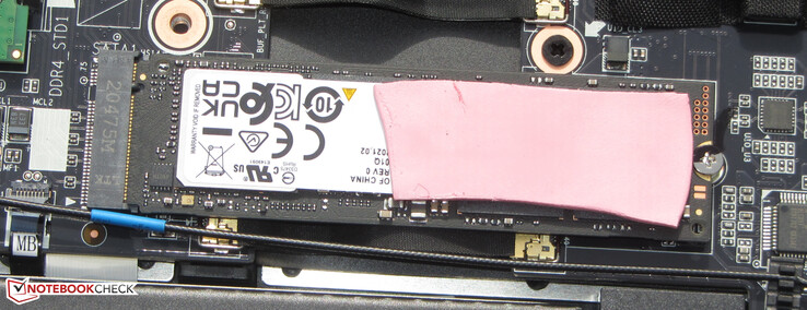 An NVMe SSD serves as system drive.