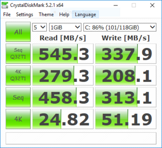 CrystalDiskMark 5 (SSD)