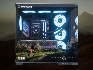 Maingear Crimson Desert Limited Edition PC left side shown