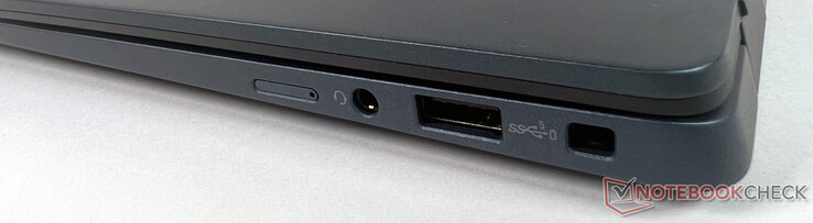 Right: 1x nano SIM card slot, 1x audio, 1x USB-A, 1x Kensington